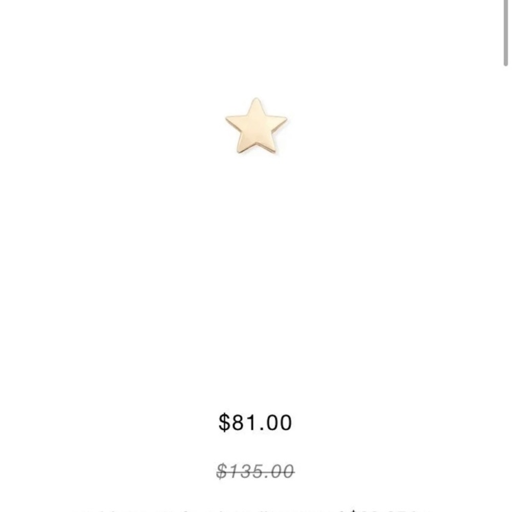 ERTH jewelry large star earring